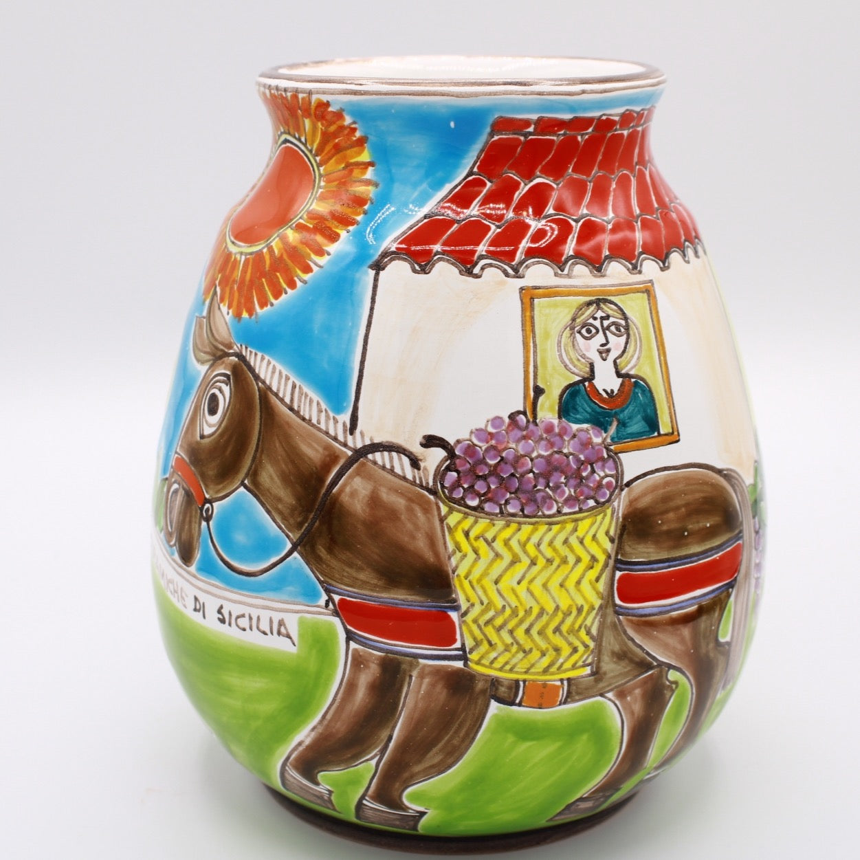 Vaso Vendemmia - Ceramiche Di Sicilia