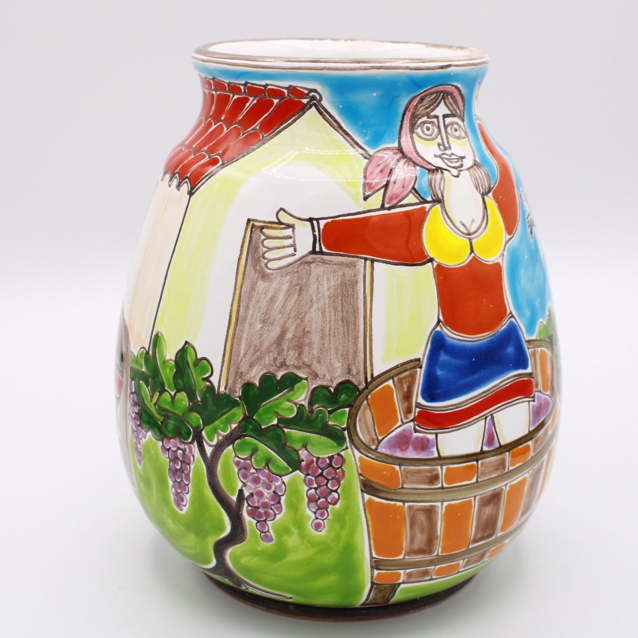 Vaso Vendemmia - Ceramiche Di Sicilia