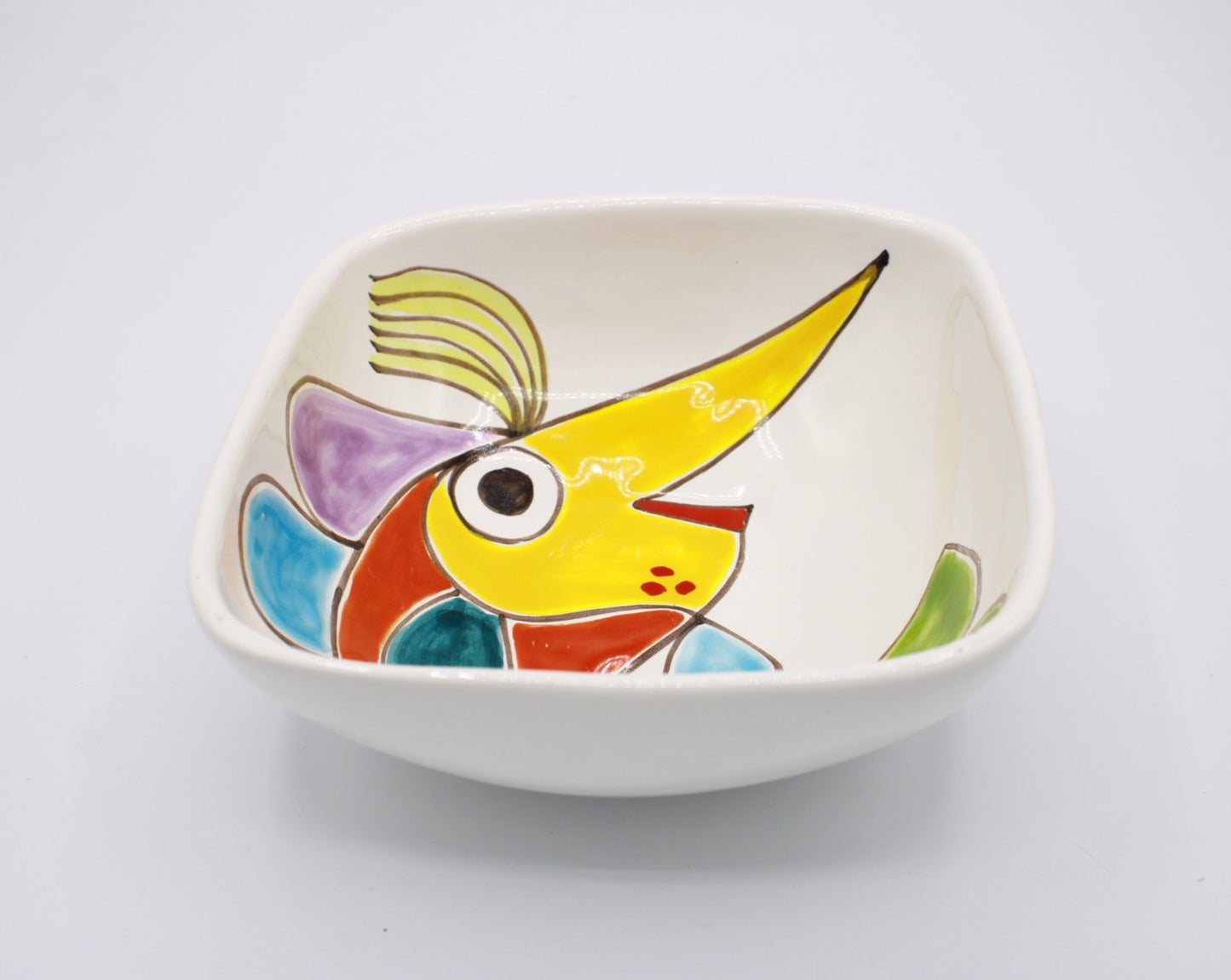 Ciotola Quadrata Pesce Spada - Ceramiche Di Sicilia