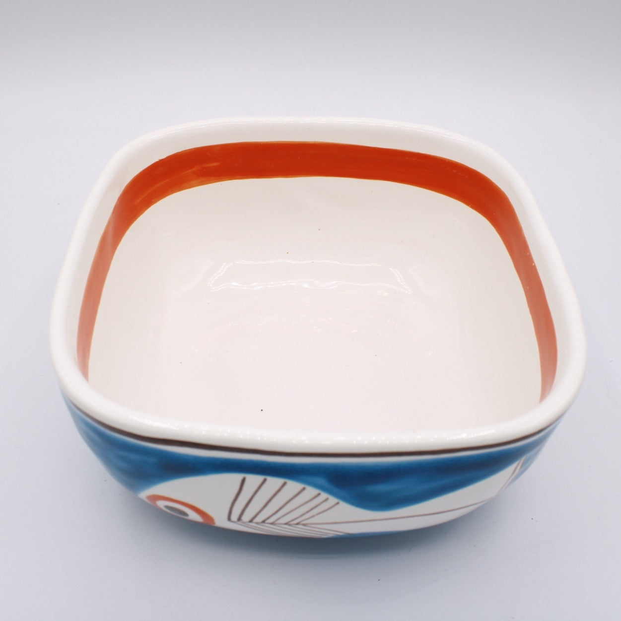 Ciotola Quadrata Ginostra - Ceramiche Di Sicilia