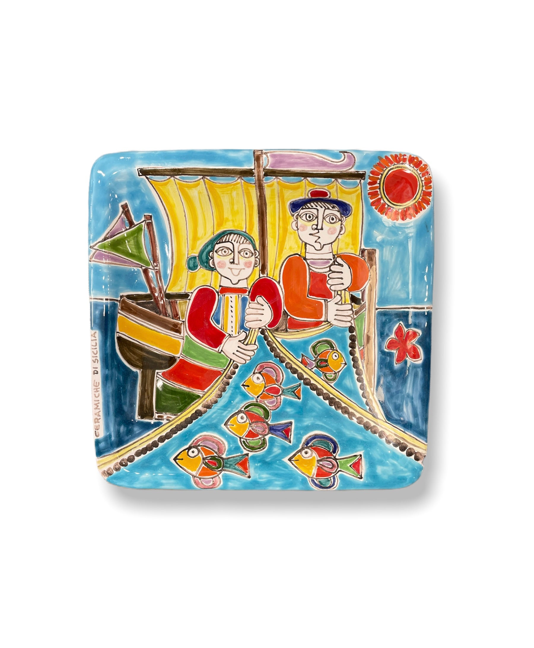 Square Plate - The Fishermen