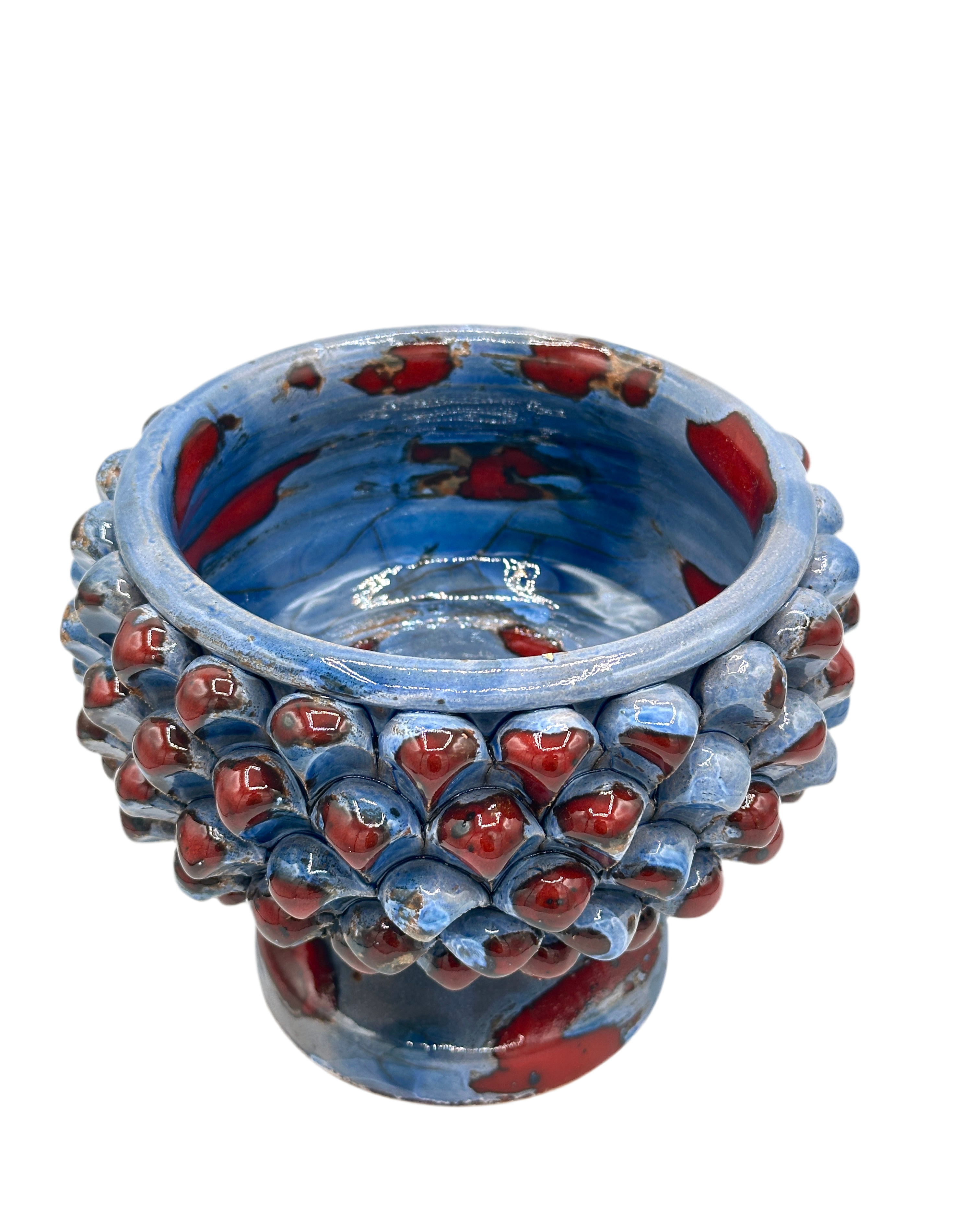 Mezza Pigna Blu e rosso
