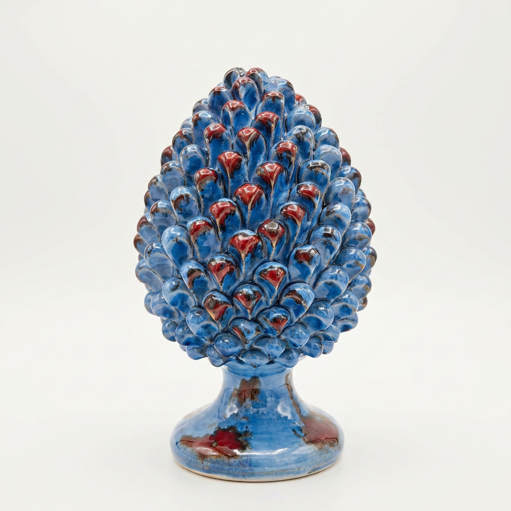 Pigna Blu/Rosso - H25 cm