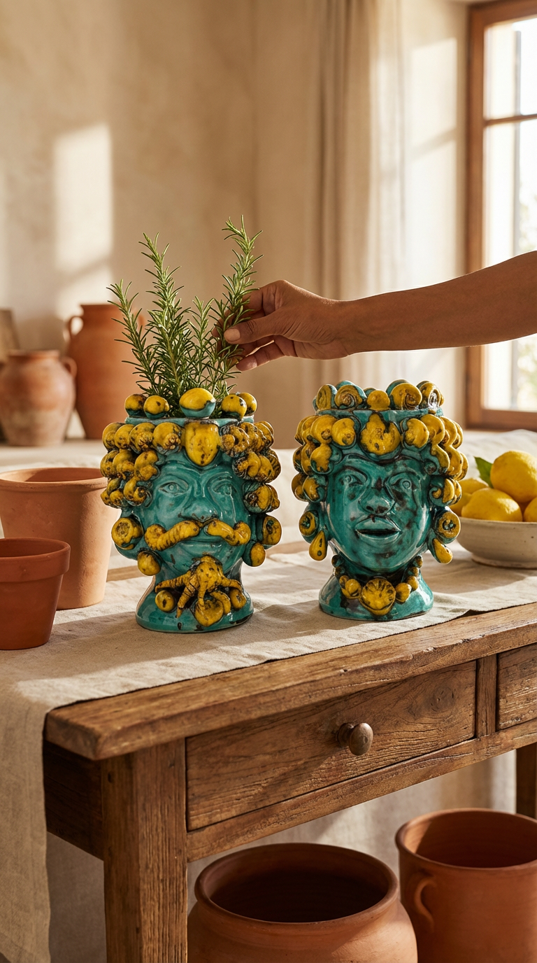 Teste Di Moro - Stilizzate H 17 Cm