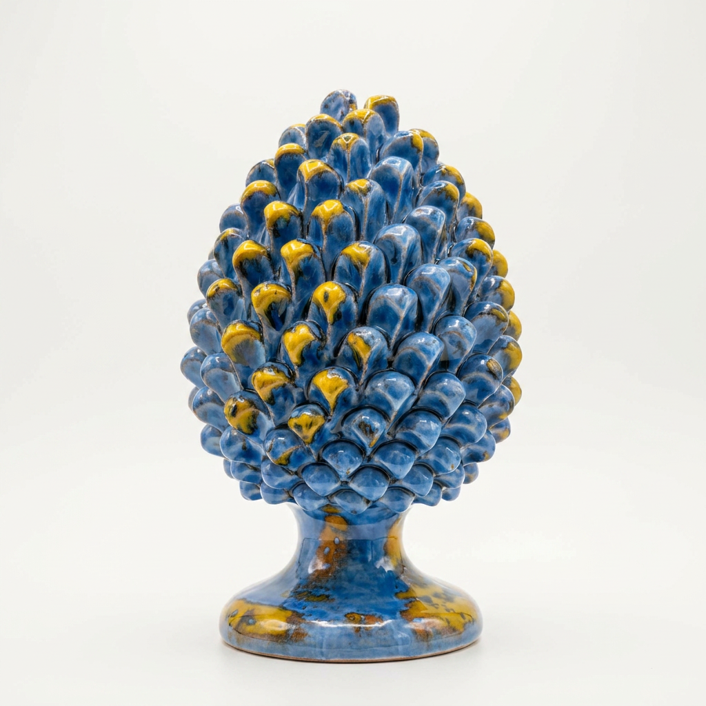 Pigna Blu/Gialla -  H25 cm