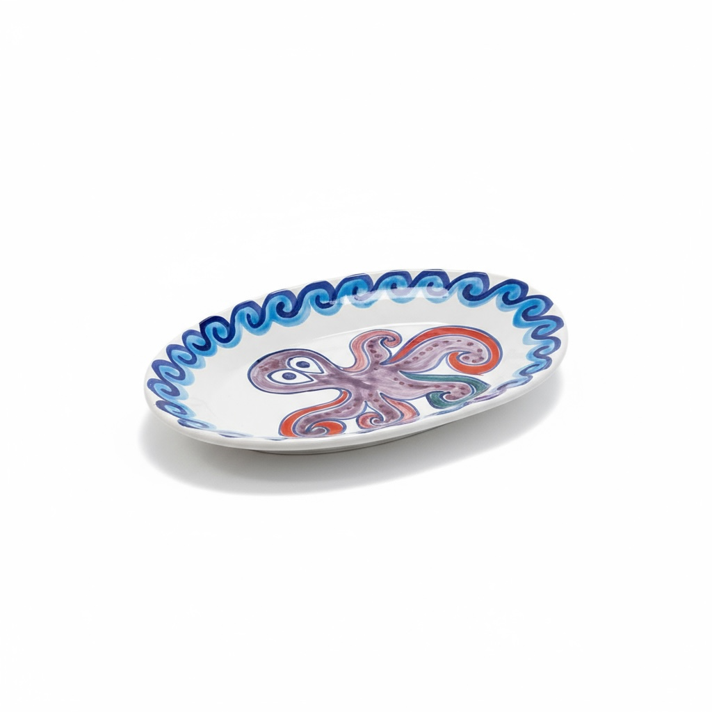 Piatto Ovale Polpo
