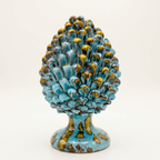 Pigna Celeste/Giallo - H25 cm