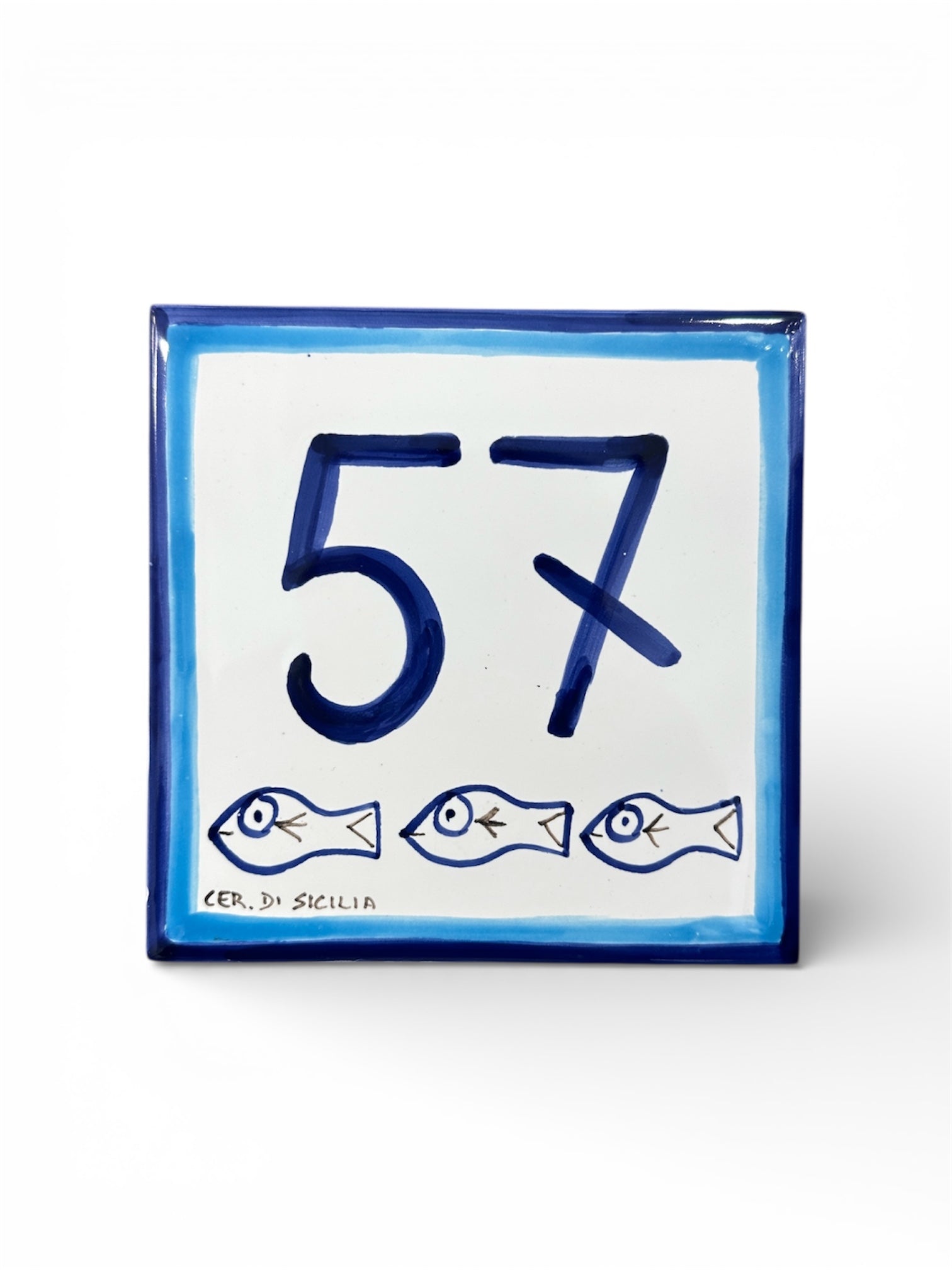 Piastrella Numero Civico - Cefalù