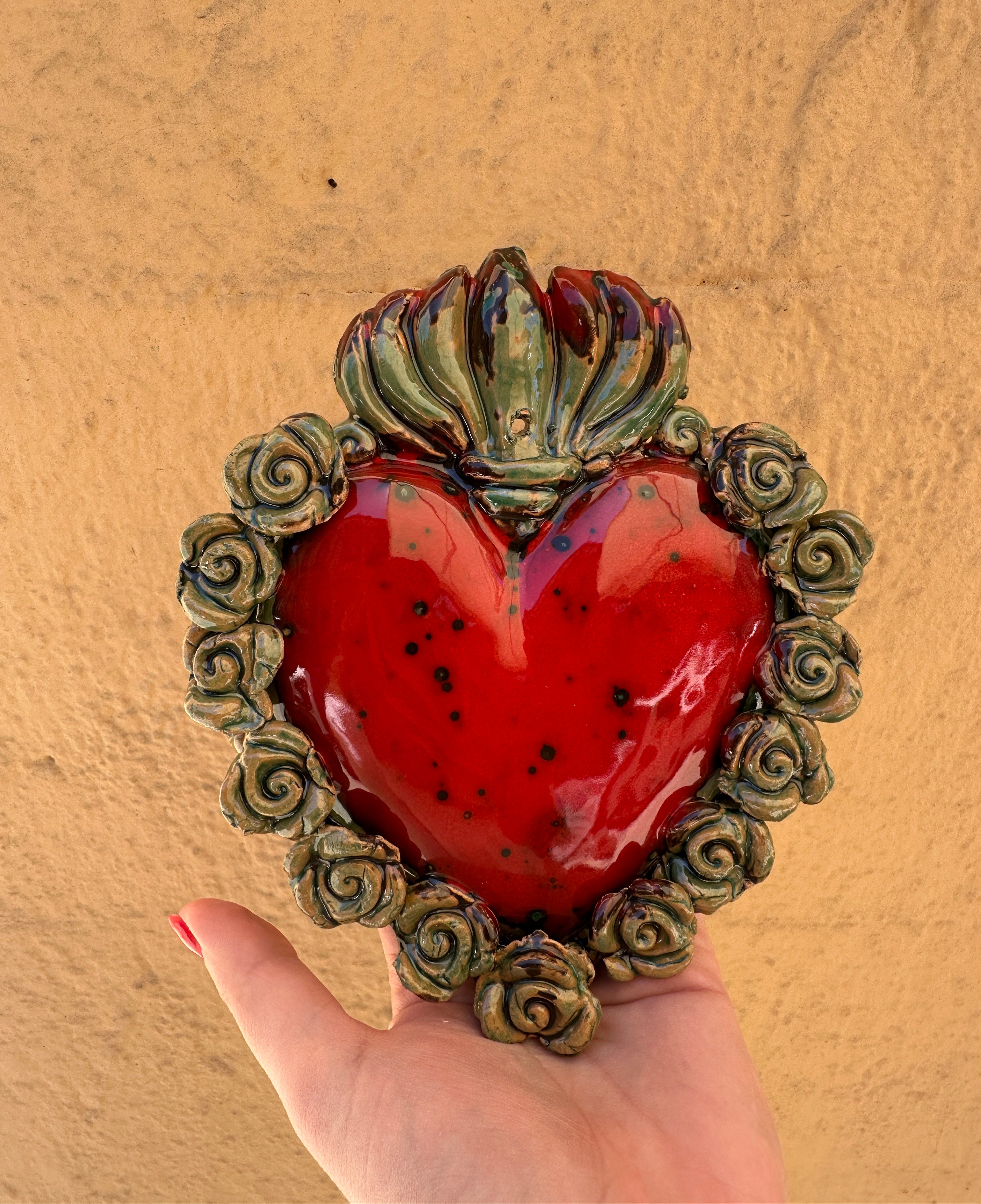Cuore Sacro - Rose Verde Scuro