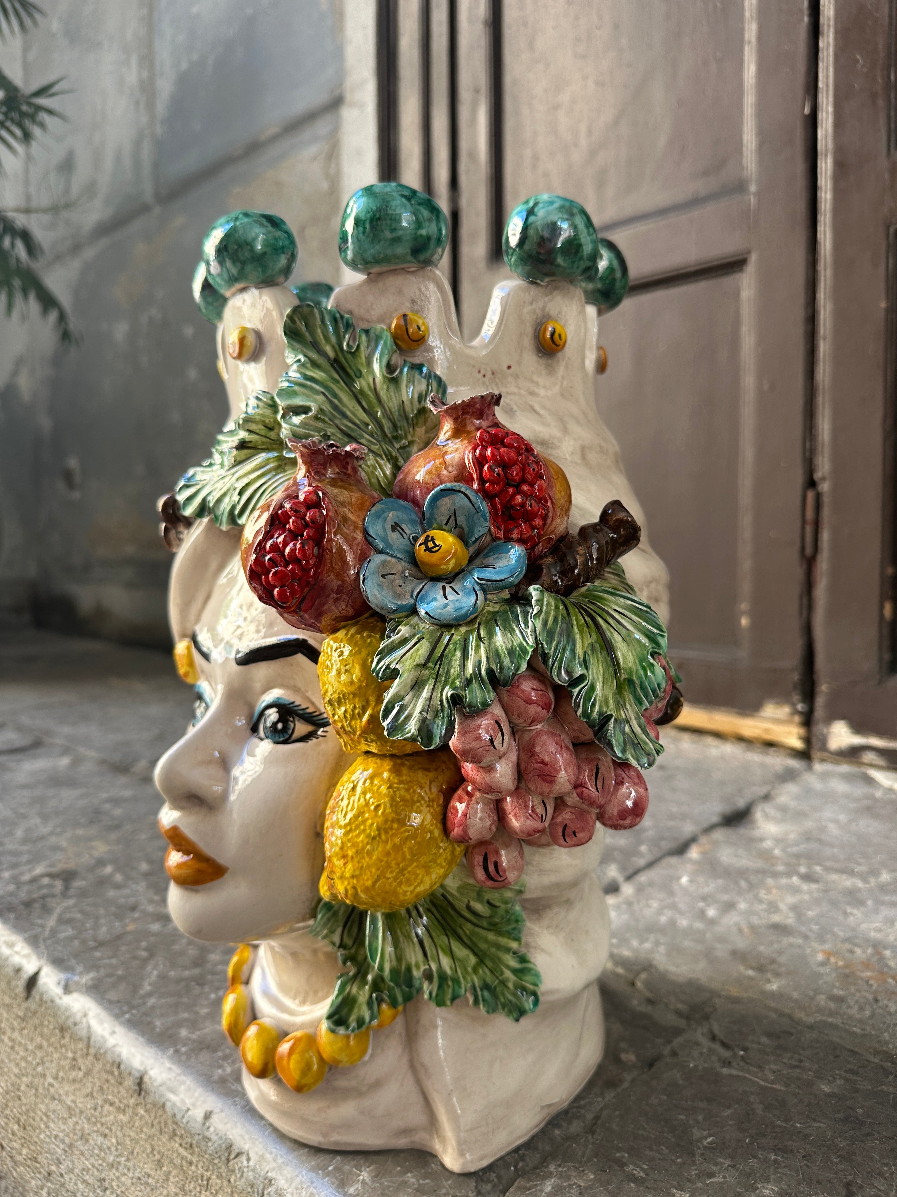 Teste Di Moro - Frutta Mista - H 40 cm