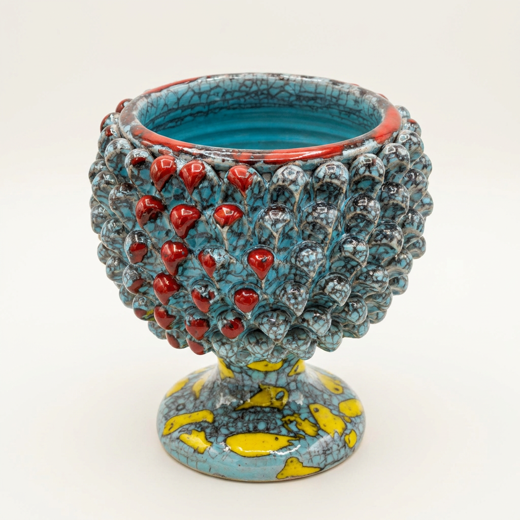 Mezza Pigna tricolore - d. 15 cm H 20cm