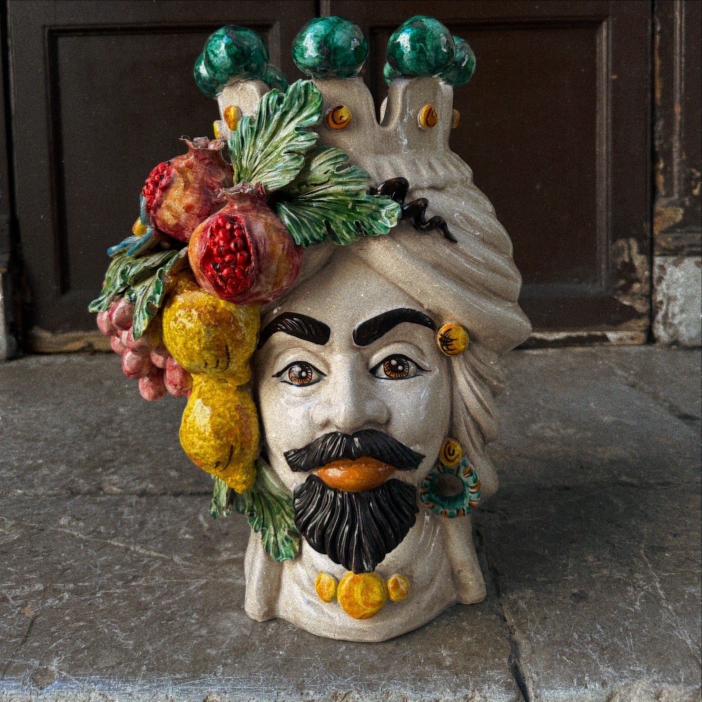 Teste Di Moro - Frutta Mista - H 40 cm