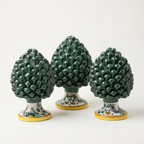 Pigna Verde Base Decorata H 20 cm