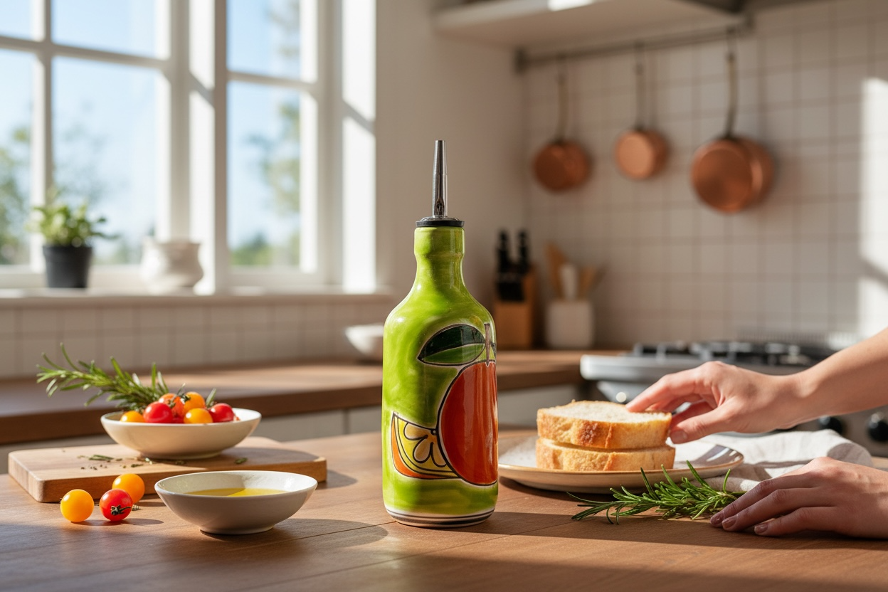 Bottiglia Arancia Fondo colorato