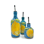 Bottiglia Limone Fondo Blu Egiziano