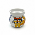 Vaso Gatto e Sole Rosso