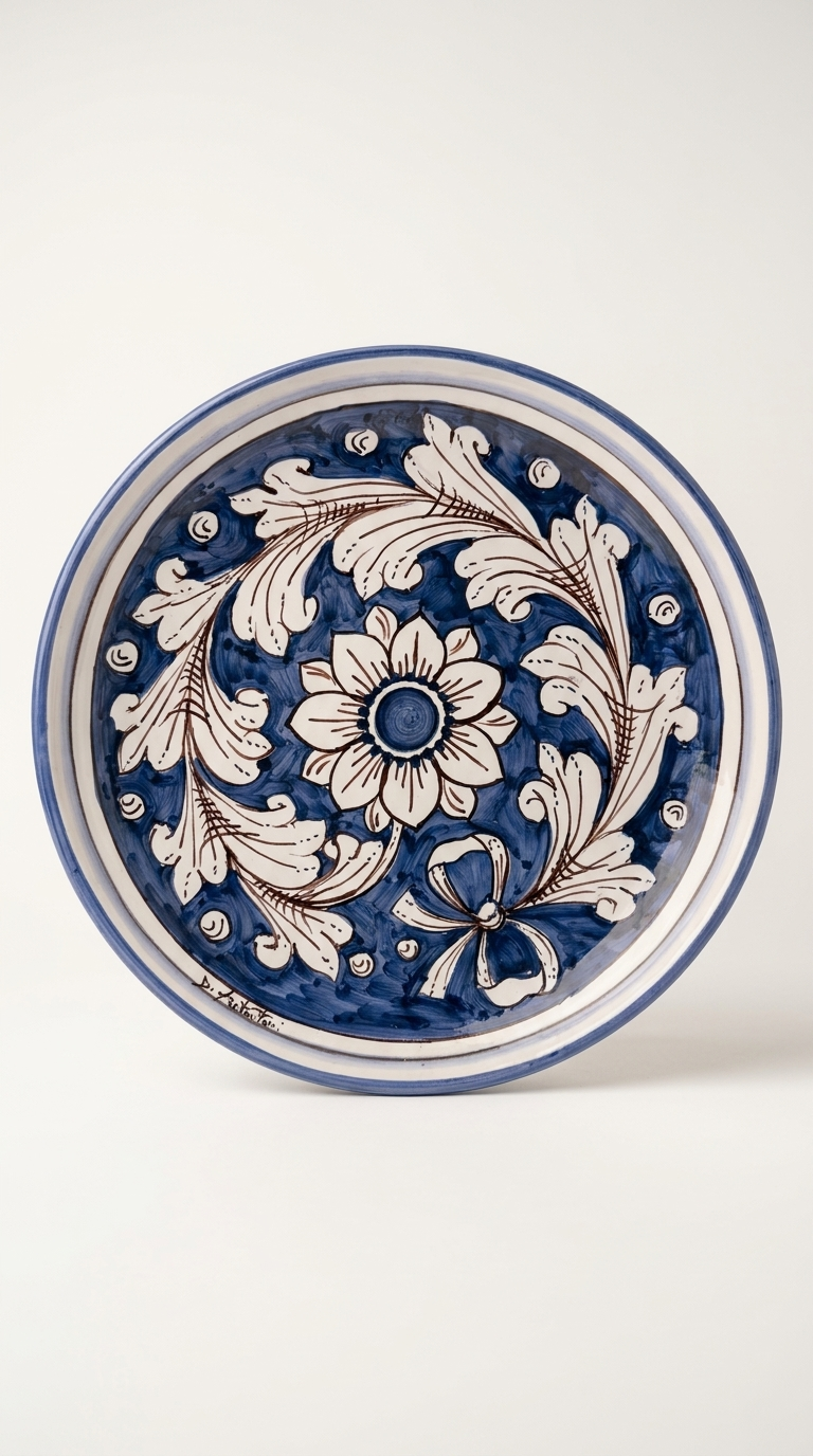 Piatto Barocco Blu