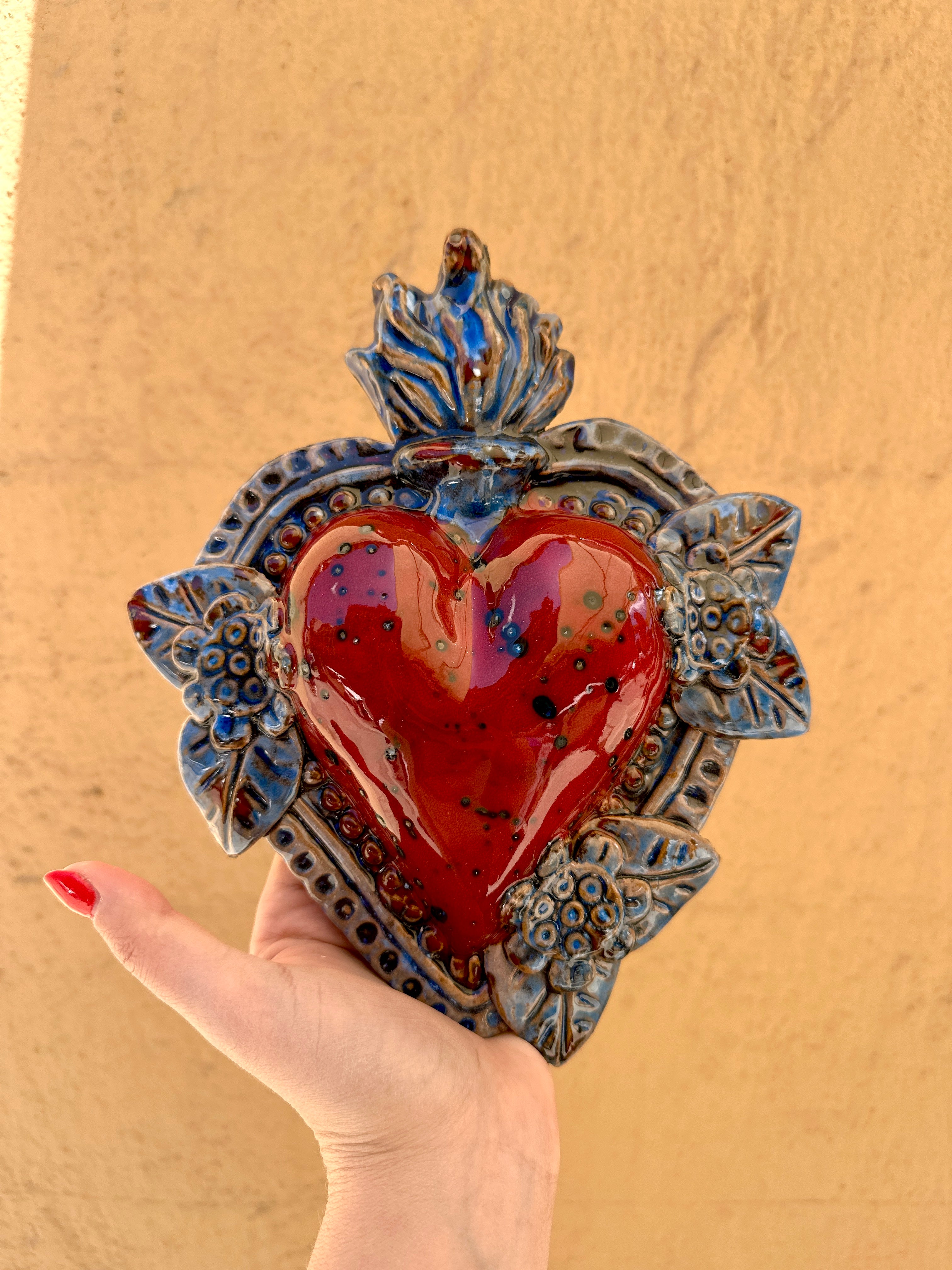 Cuore Sacro Girasole (2) Blu