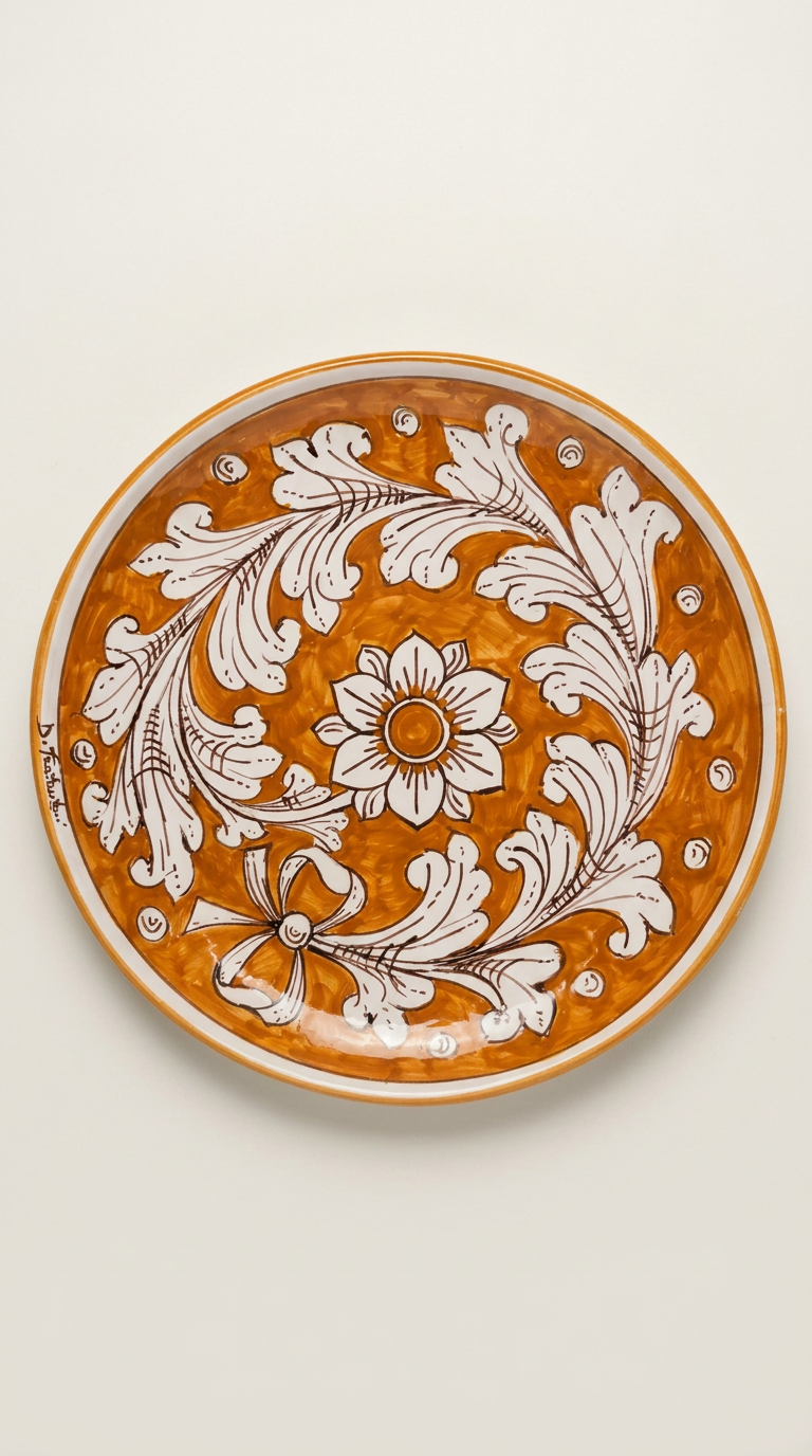 Piatto Barocco Arancio