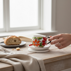 Tazza con piattino - Margherite