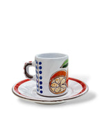Orange coffee cup