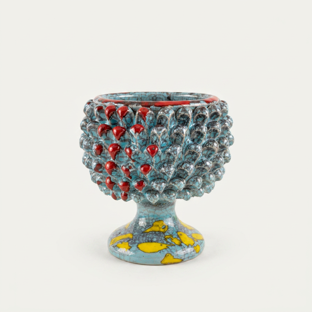 Mezza Pigna tricolore - d. 15 cm H 20cm
