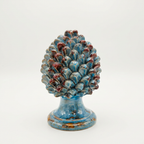 Pigna Celeste/rosso/arancio - H20 cm