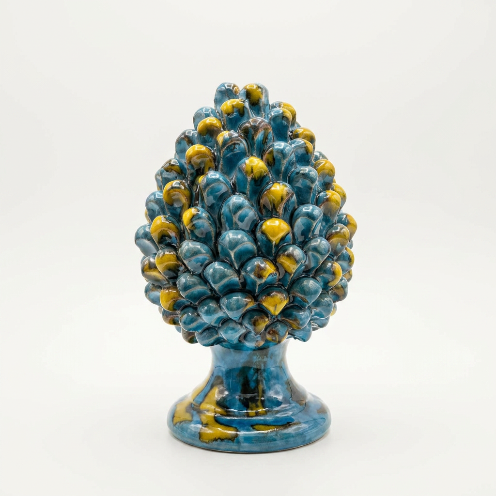 Pigna Celeste/Giallo - H20 cm