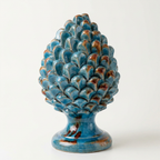 Pigna Celeste/arancio - H20 cm