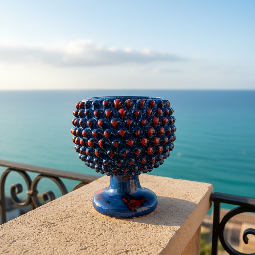 Mezza Pigna Blu e Rossa