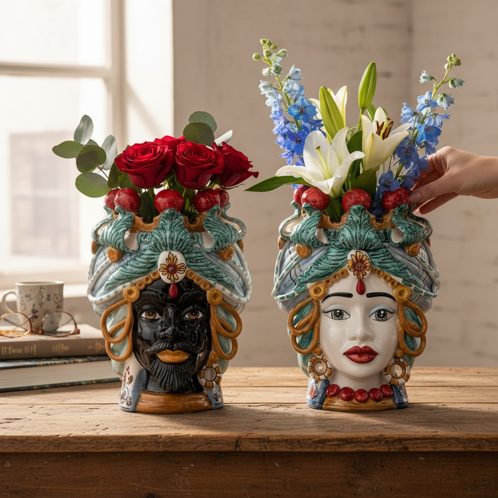 Teste di Moro - H 30 cm