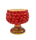 Mezza Pigna Rossa Base Decorata