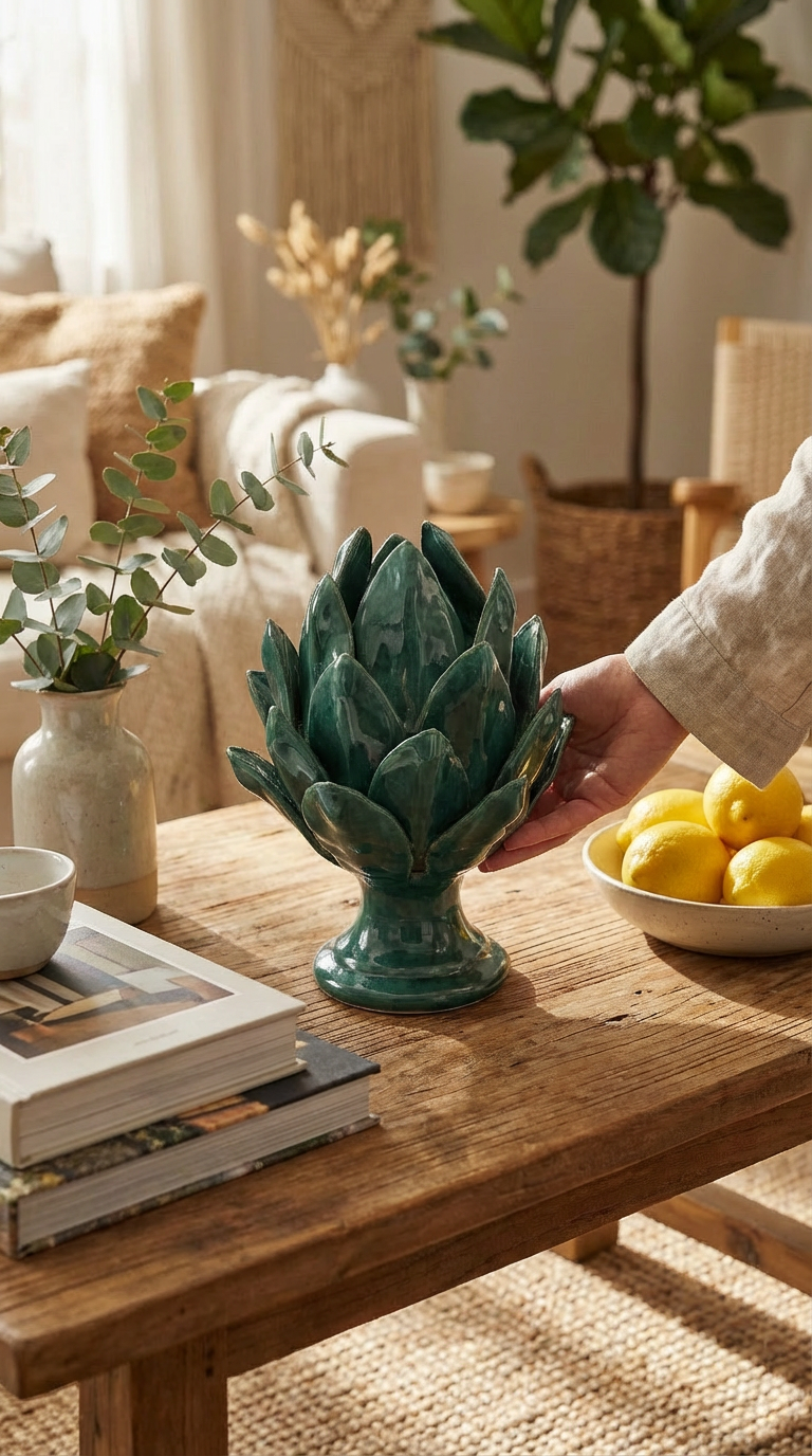 Carciofo Verde Ramina H 20 cm