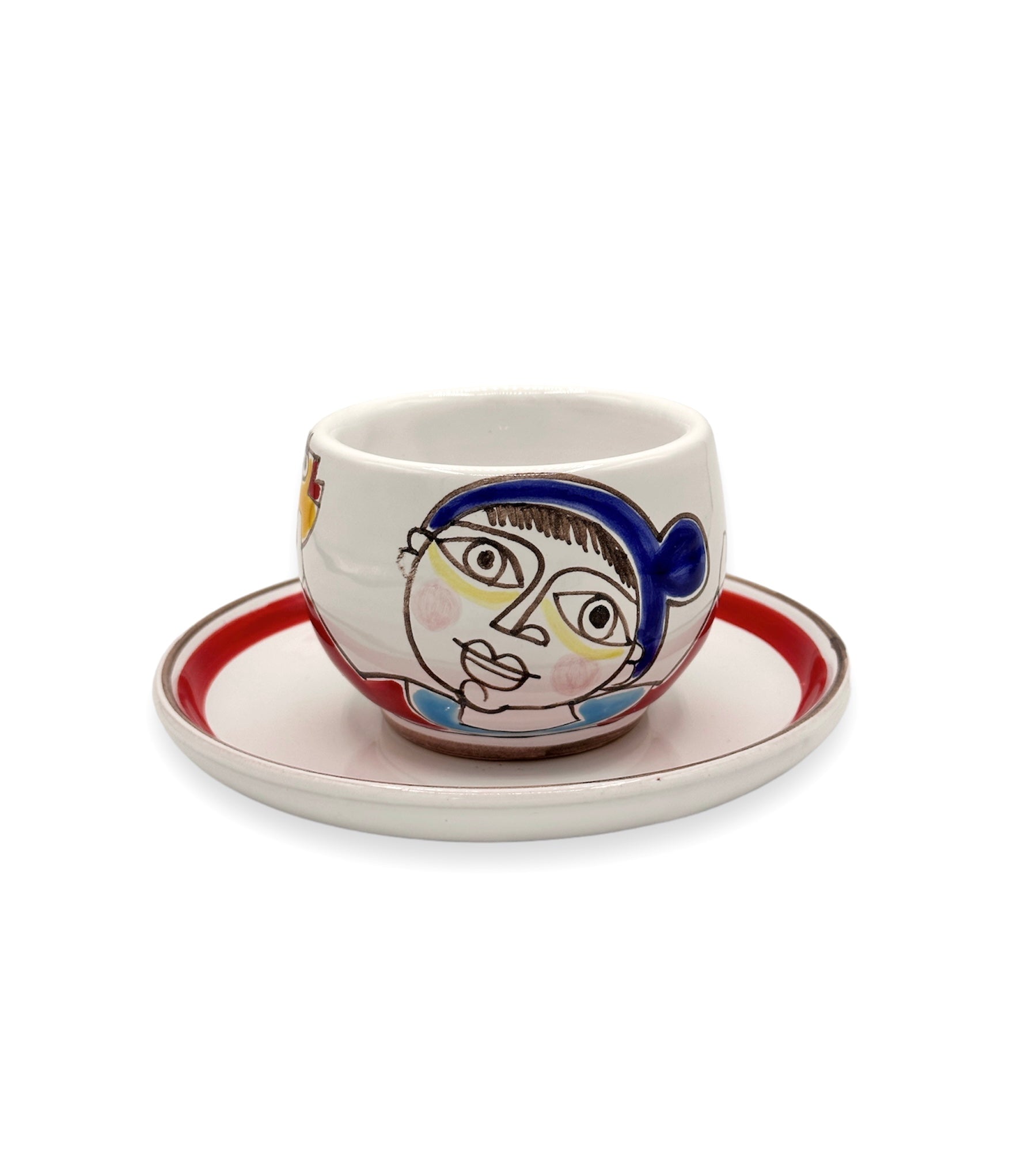 Tazza con piattino - Pescatore