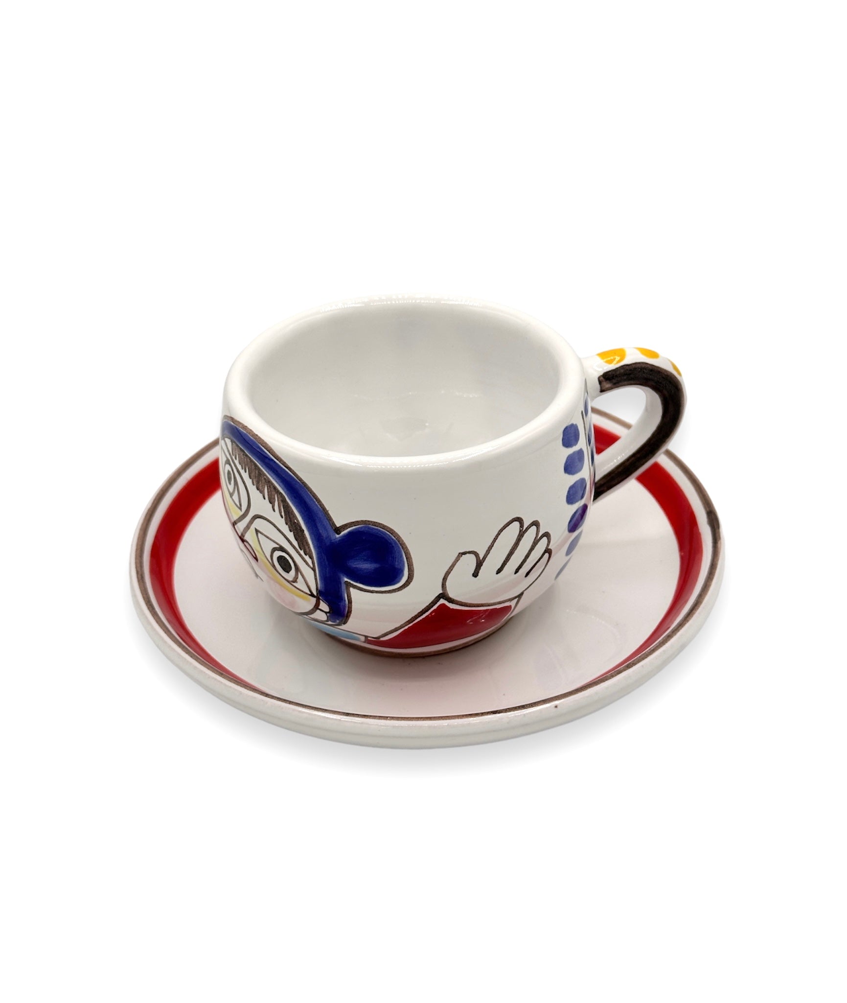 Tazza con piattino - Pescatore