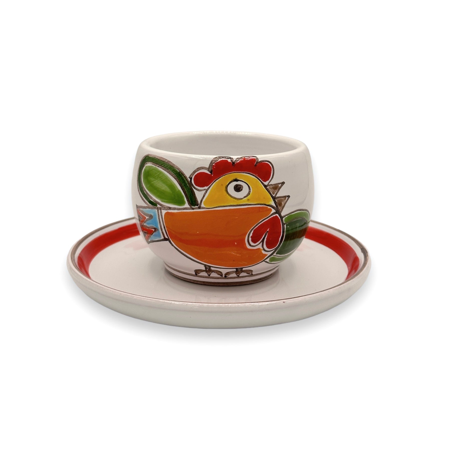 Tazza con piattino - Gallina