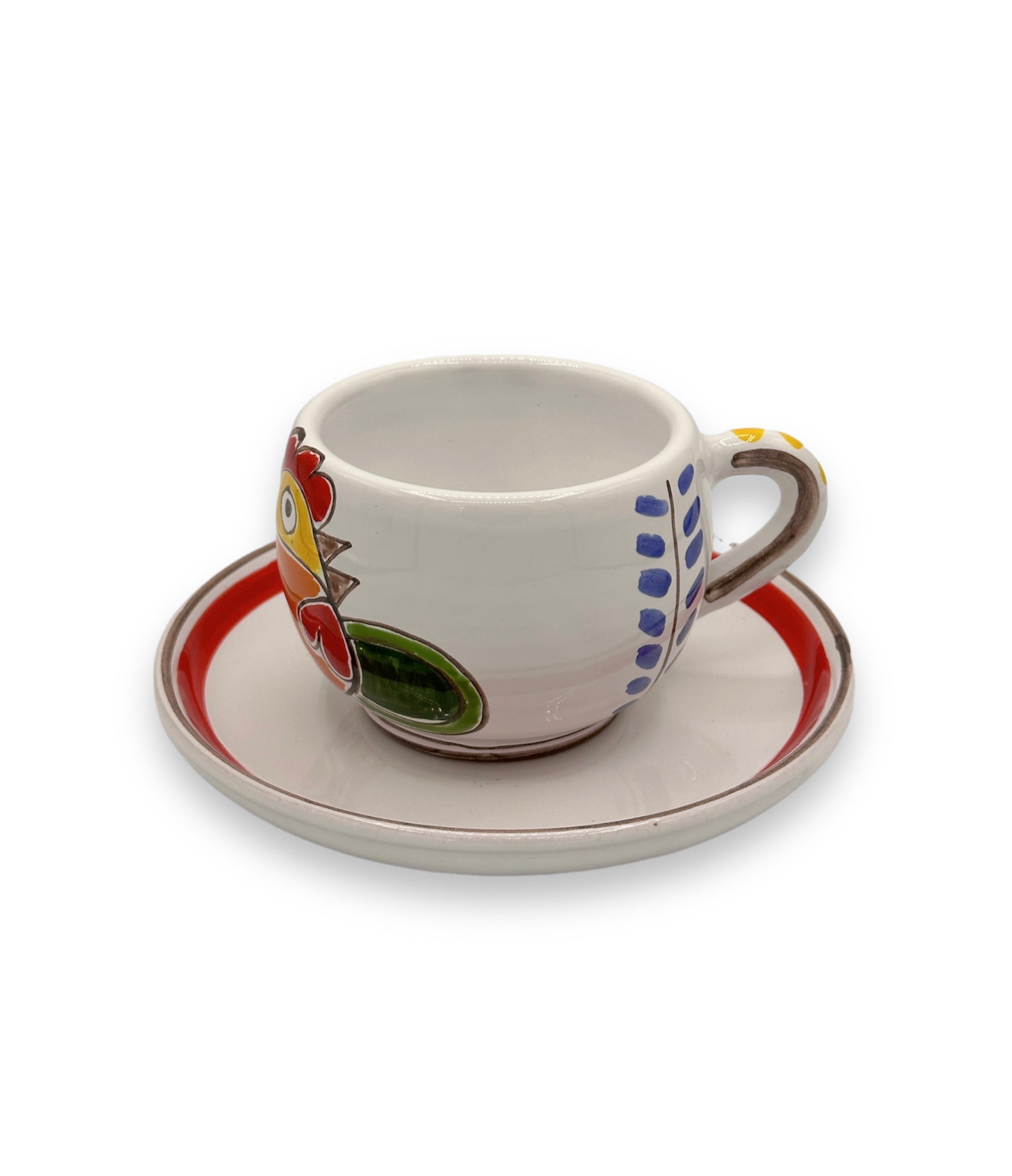 Tazza con piattino - Gallina