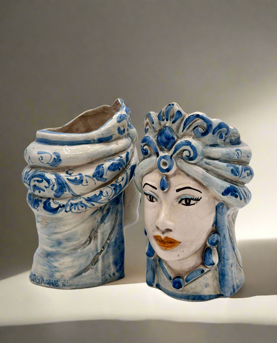 Teste Di Moro - H 15 cm - Blu
