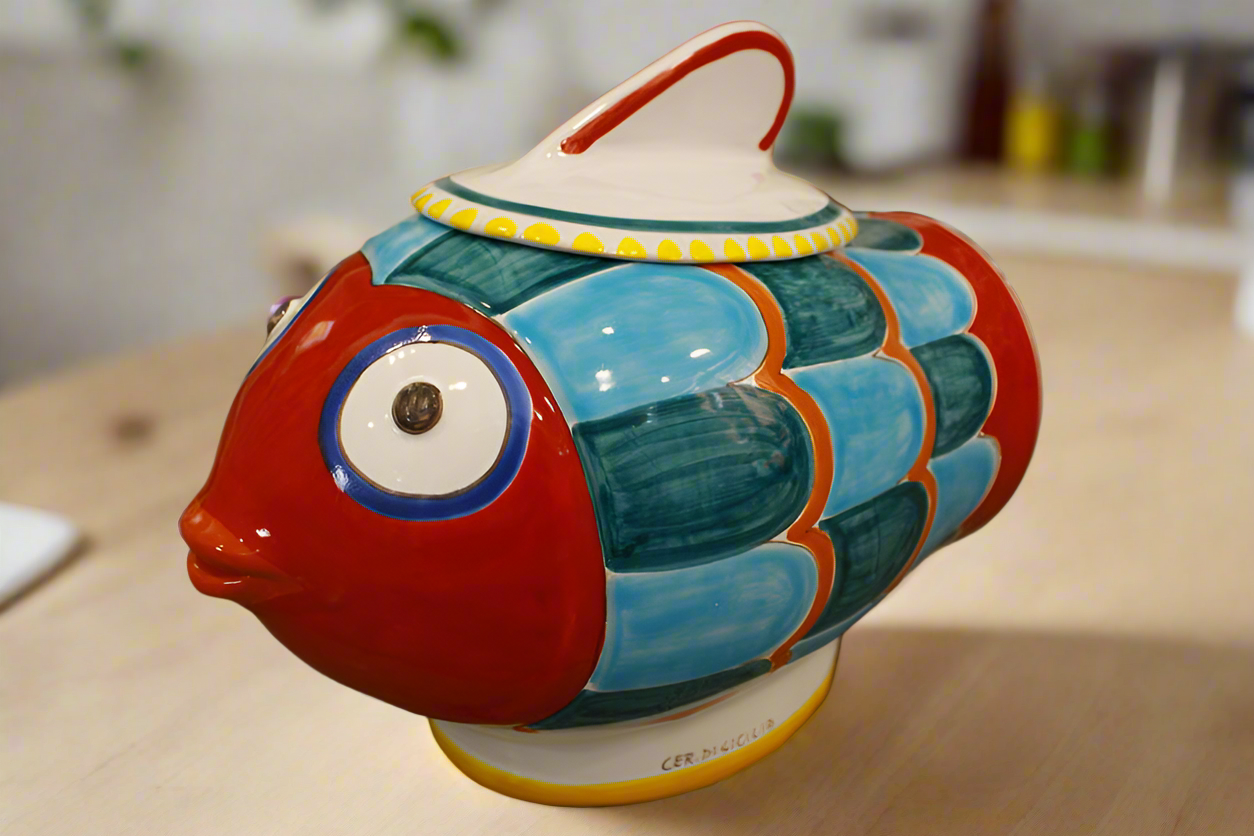 Fish cookie jar