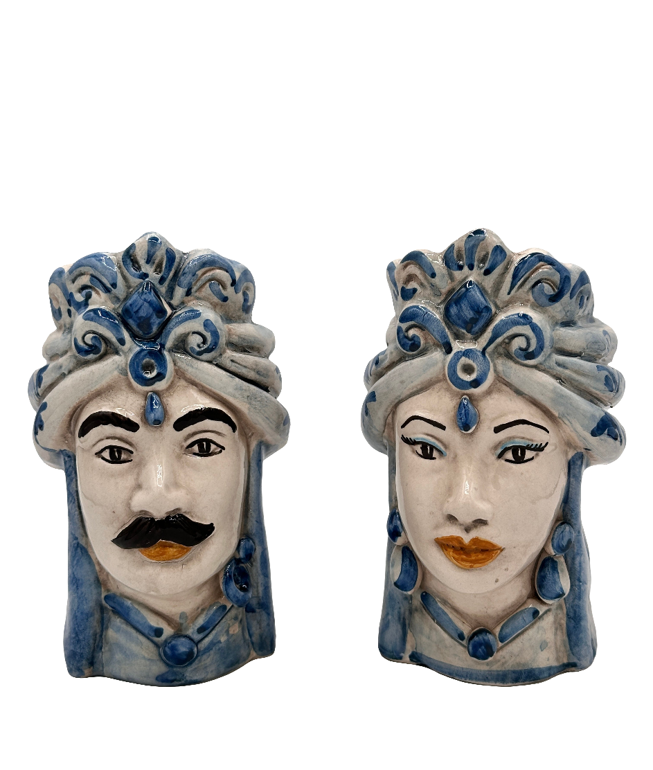 Teste Di Moro - H 15 cm - Blu