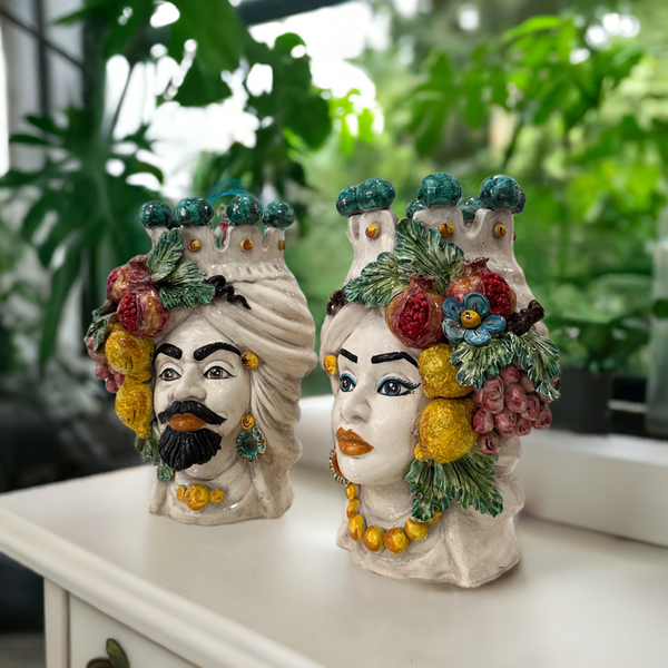 Teste Di Moro - Frutta Mista - H 40 cm