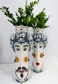 Teste Di Moro - Stilizzate - Barocco Blu