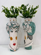 Moorish Heads - Stylized - Baroque Blue