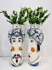 Teste Di Moro - Stilizzate - Barocco Blu