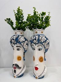 Teste Di Moro - Stilizzate - Barocco Blu