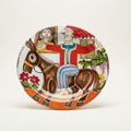 Il Contadino a Cavallo - Piatto d. 25 cm