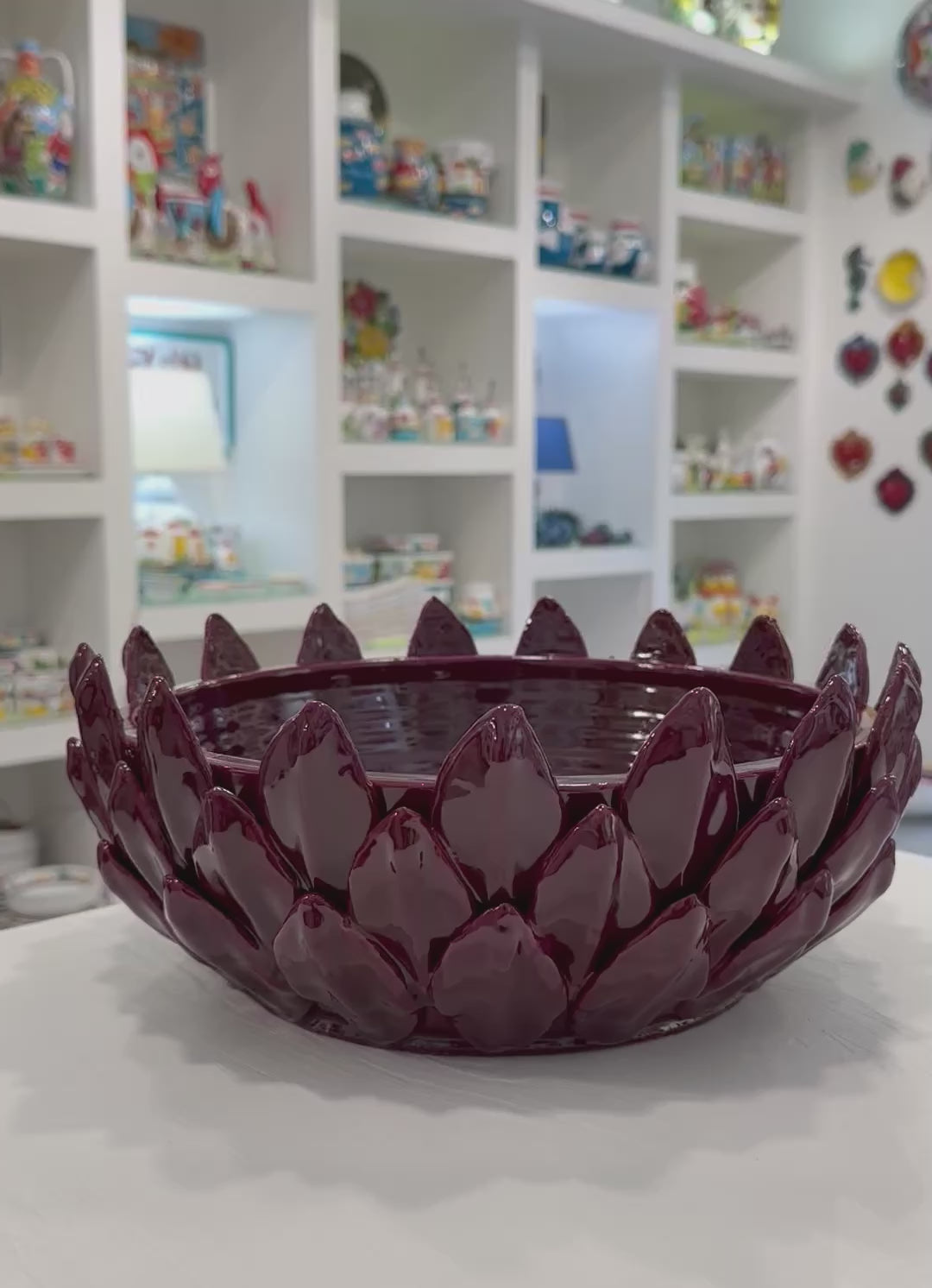 Ciotola Carciofo Bordeaux - d.32 cm