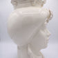 Teste Di Moro - Bianco - H 34 cm - Ceramiche Di Sicilia 