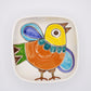 Ciotola Quadrata Uccellino - Ceramiche Di Sicilia 