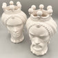 Teste Di Moro H 23 cm bianco/avorio - Ceramiche Di Sicilia 